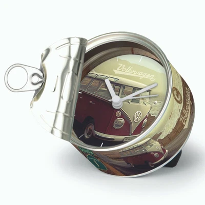 $26.95 • Buy Air Cooled VW Bus Beach Life Tin Clock