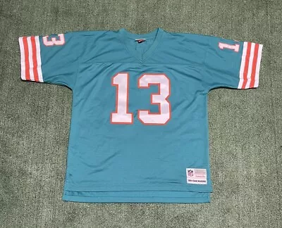 Mitchell And Ness Miami Dolphins Dan Marino NFL Football Jersey Size XL Green  • $75