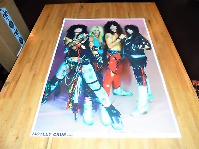 Motley Crue Poster RARE 23 X 33 (1984 Era Pose) Mick Mars Tommy Lee  LAST ONE • $25.16