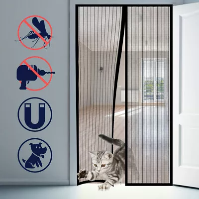 Magnetic Screen Door With Heavy Duty Strong Magnets And Mesh Curtain Transparent • $13.15