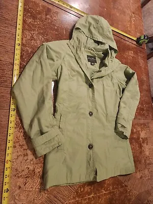 Eddie Bauer Rain Jacket Coat Womens Medium Green Waterproof Outdoor #S22 • $23.77