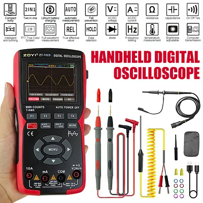 Versatile Handheld Digital Oscilloscope Multimeter For Automotive Maintenance UK • £68.99