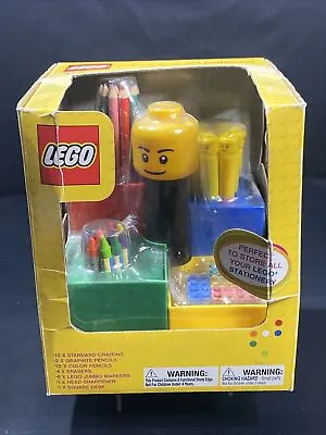 Lego Art Carousel Stationery Storage With Pencils Crayons Erasers Sharpener New • $120