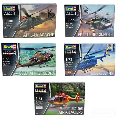 £12.99 • Buy Revell Helicopter Model Kits 1/72 1/100 Scale Eurocopter Bell Apache