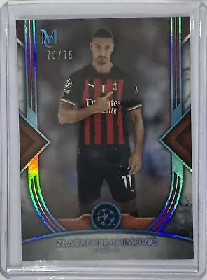 2022 - 23 Topps Museum UEFA Soccer Zlatan Ibrahimović AC Milan Card Rare /75 UCL • $11.99