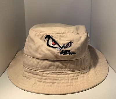 Vintage Beige NO FEAR Bucket Hat - Small/Medium -  Embroidered Logo On Front • $36