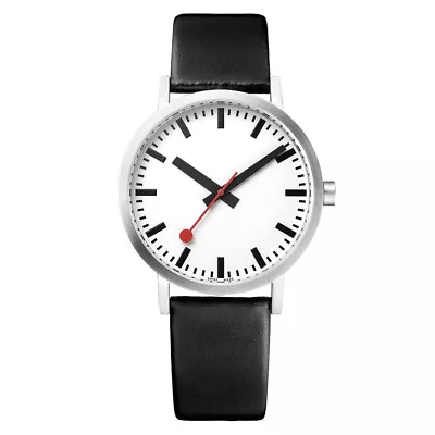 Mondaine Classic 36mm Steel Pure White Dial Quartz Watch A660.30314.160M • $199