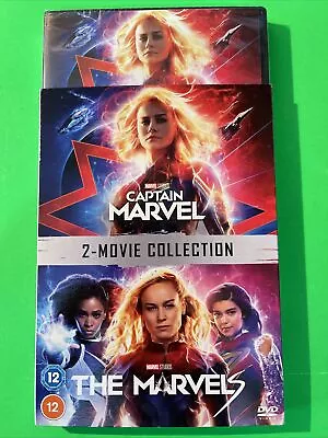 Captain Marvel/The Marvels: 2-Movie Collection [DVD] + SLIP COVER NEW SEALED • £13.95