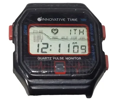 Vintage Innovative Time Digital Watch Quartz Pulse Monitor Fresh Battery HTF • $59.99