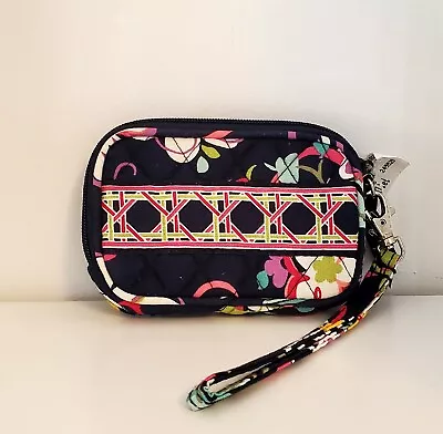 Vera Bradley Wristlet Navy Ribbons Retired Wallet Floral Multi Color NEW W/ Tag • $15.86