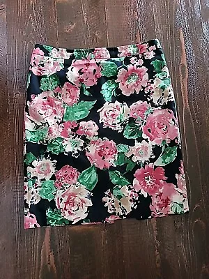 Talbots Sz 10 Floral Skirt Straight Cottage Core • $15