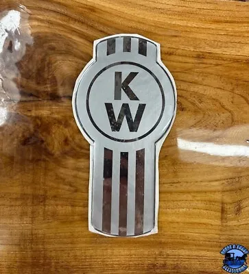 New Style Silver/Chrome Kenworth Emblem Decal Replacement High Quality USA Made • $88.07