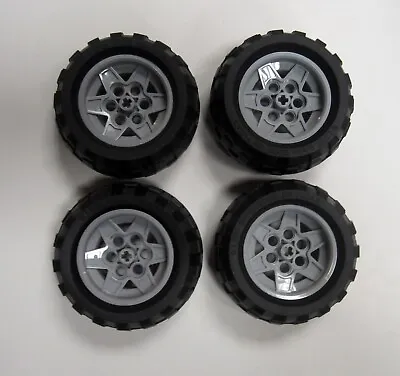 Lego Technic Wheels 68.7 X 34  Lot 4 Pcs Rims Tires • $33.70