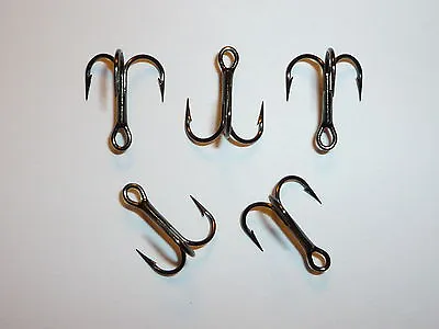 (25) Vmc Regular-shank 1x Treble Hooks (size 10) Black (9650bn) Bulk 9650  • $12