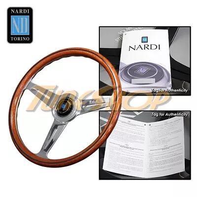 Italy Nardi Classic 360mm Steering Wheel Mahogany Wood With Polished Spoke • $439.95