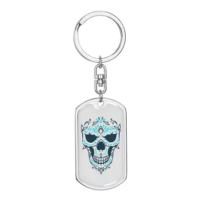 Calavera Mexican Sugar Skull 41 Colored Stainless Steel Or 18k Gold Premium Swi • £62.69