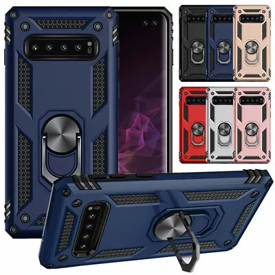 For Samsung Galaxy Note 9 8 S10 S9 S8 Plus Magentic Stand Case Ring Holder Cover • $7.39