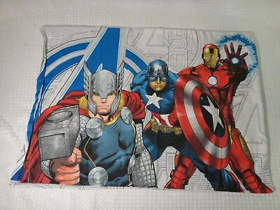 Marvel Avengers Super Heroes Pillowcase Standard Size 28x20 Earth's Mightiest • $9.99