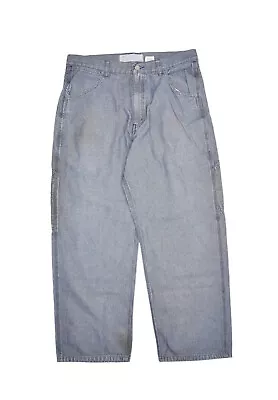 Vintage Levis Wide Leg Cargo Jeans Mens 34x28 Relaxed Fit Carpenter Hong Kong • $33.10