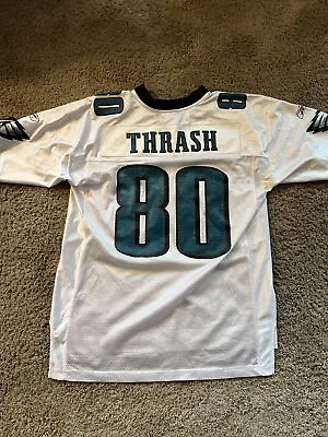 Vintage Philadelphia Eagles James Thrash Authentic White NFL Jersey Size Large  • $15