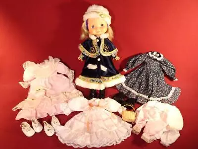 VINTAGE 80s DOLL CLOTHES LOT 4 FANCY OUTFITS FOR 15-17  DOLLS LIKE MANDY • $10
