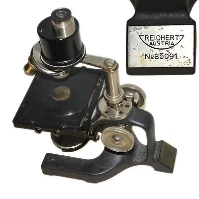 Vintage Optical Microscopes Lab Equipment Reichert Austria Instruments № 85091 • $350