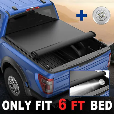 Roll-up 6FT Bed Truck Tonneau Cover For 94-03 Chevrolet S10 GMC Sonoma S15 +Lamp • $135.91