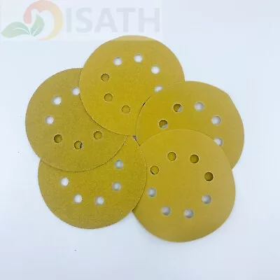 LUKA 100-PACK 5 Inch Sanding Discs 8-Hole Hook Loop Sander Sandpaper 60 -800 • $22.29