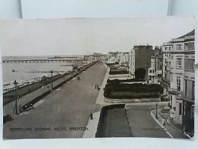 Vintage Postcard Kemptown Looking West Brighton 1919 • £4.75