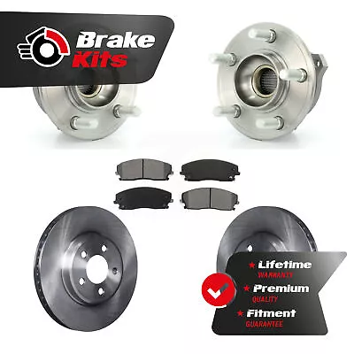 Front Hub Bearing Brake Rotor Pads Kit For 2007-2010 Dodge Charger AWD With 2.7L • $231.99