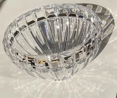 MIKASA Reflections Square Cut Crystal 8” Serving Bowl / Discontinued - Austria • $29.99