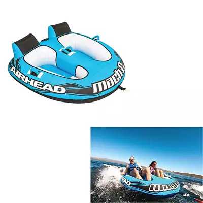 Airhead Mach 2 1-2 Rider Towable Tube For Boating Blue • $131.19