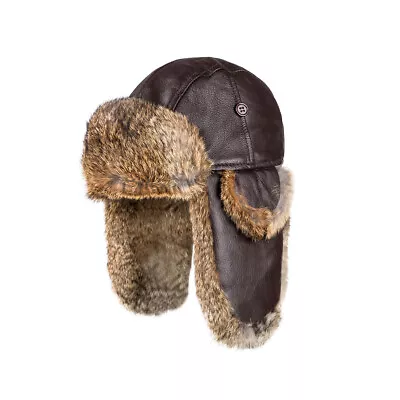 OZWEAR UGG Kids Vintage Rodeo Leather Fluffy Aviator Hat (CS036) • $115