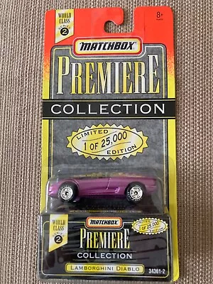 Matchbox Premiere Lamborghini Diablo Limited Edition New In Package • $11.99