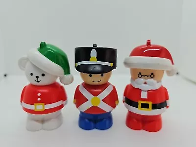 3 Vintage Shelcore 1993 Promo Christmas Ornaments Bear Soldier Santa • $10.79