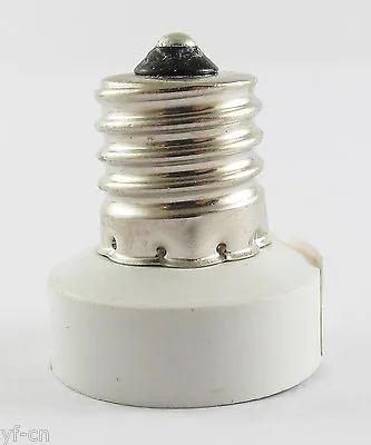 1pc E17 Male To E12 Female Socket Base LED Halogen CFL Light Bulb Lamp Adapter • $1.07