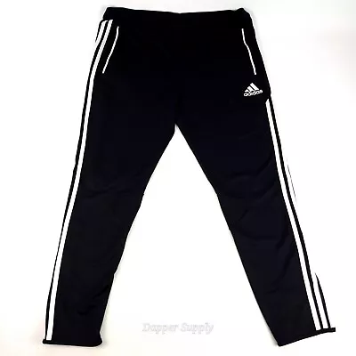 Adidas Micoach Black Pants 3 White Stripes Climacool Mens Large  • $27.54