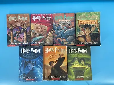 Harry Potter Complete Series Books 1-7 Set Rowling 1 2 3 4 5 6 7 PB Lot YA • $29.99