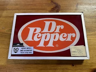 Original Vintage Vendo 63 Light Up Sign Frame With Dr Pepper Sign Soda Machine • $150