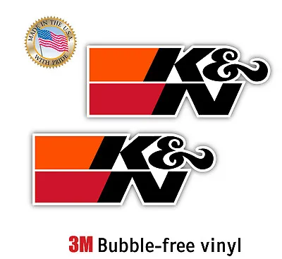 2x K&n Filters Air Decal 3m Sticker Made In Usa Window Car Laptop  • $79.99