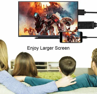 Screen Sharing HDMI Cable Cord Phone Mirroring To TV Adapter For IPhone IPad IOS • $9.08