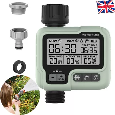 £20.71 • Buy Water Watering Garden Digital Timer Irrigation Tap Automatic System Controller