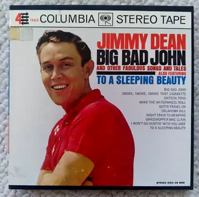 Jimmy Dean Big Bad John Reel To Reel 4-Track Stereo Columbia CQ 452 CS 8535 • $39.95