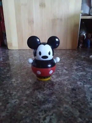 Mickey Mouse Pull String Spinning Top Toy Vintage • $8