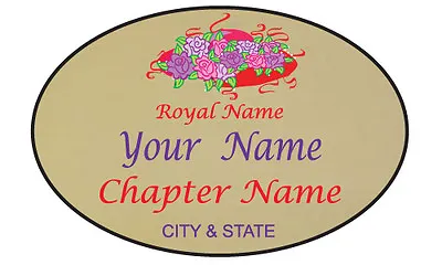 #3 Personalized Magnetic Name Badge Gold For The Red Hat Lady Of Society • $14.99