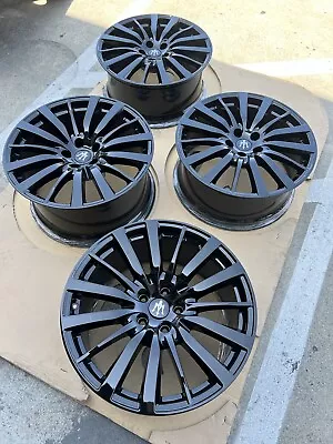 19  Maserati Ghibli Gloss Black Wheels 14-20 Rims Factory Oem Set 670016856 • $1650