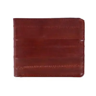 New CTM Men's Eel Skin Leather Slimfold Wallet • $36.94