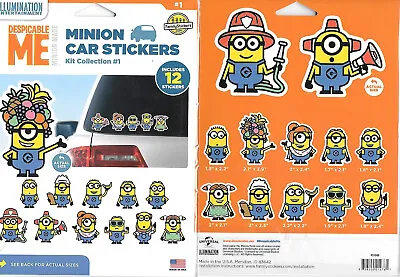 Despicable Me 12 Minion Peel Off Car Stickers Value Pack Collection #1 SEALED • $9.99