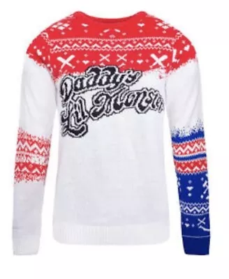 $24.50 • Buy Small 35  Harley Quinn Xmas Christmas Jumper Sweater Gotham Suicide Squad Joker