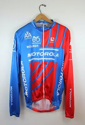 Vintage Eddy Merckx Motorola Long Sleeve Cycling Jersey L Giordana Gamex • $62.95